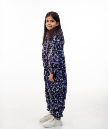 Polar Fleece Jumpsuit Animal Print