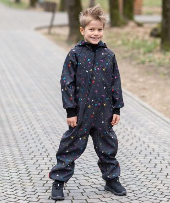 Waterproof Softshell Overall Comfy Glowing Spots Jumpsuit