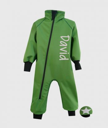 Waterproof Softshell Overall Comfy Hunter Green Bodysuit
