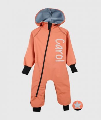 Waterproof Softshell Overall Comfy Royal Orange Jumpsuit
