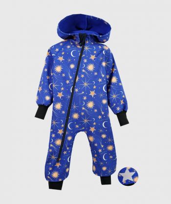 Waterproof Softshell Overall Comfy Sparkling Sky Jumpsuit