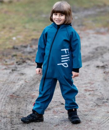Waterproof Softshell Overall Comfy Hot Petrol Jumpsuit
