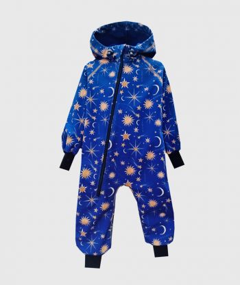 Waterproof Softshell Overall Comfy Sparkling Sky Jumpsuit